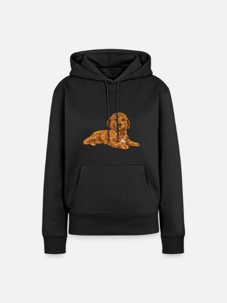 Cavapoo Capoodle Cavoodle Hund Geschenk - Frauen Premium Bio Hoodie - Schwarz