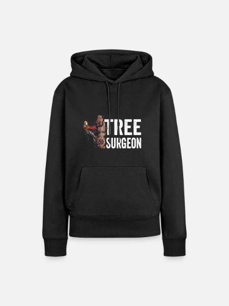 Woodworking Tree Surgeon Lumberjack - Women’s Premium Organic Hoodie - black