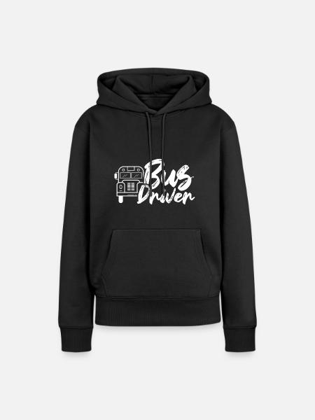 Busfahrer Beruf Busfahrt Schulbus - Frauen Premium Bio Hoodie - Schwarz