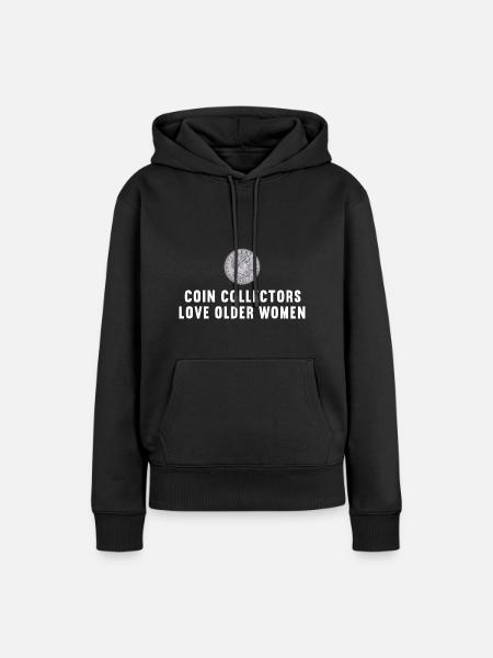 Numismatik Münzsammeln Geschenk - Frauen Premium Bio Hoodie - Schwarz