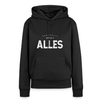 Alles unter Kontrolle - lustiger Spruch - Frauen Premium Bio Hoodie - Schwarz - Vorne - Julia (174cm)