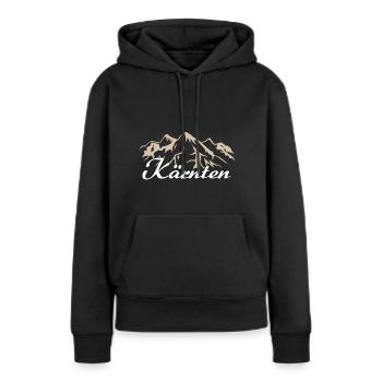 Carinthie Autriche Accueil - Sweat à capuche Premium bio Femme - noir - Devant - Julia (174cm)