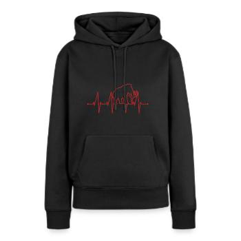Mammut - Frauen Premium Bio Hoodie - Schwarz - Vorne - Julia (174cm)