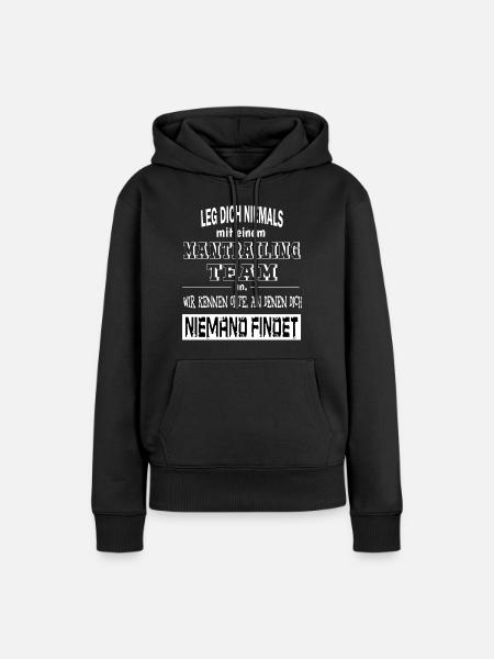 Mantrailing Hund fährtensuche Suchhund Hundesport - Frauen Premium Bio Hoodie - Schwarz
