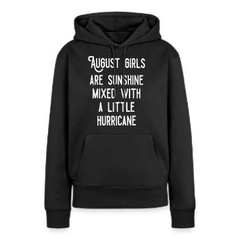 Août filles de soleil sont mélangés - Sweat à capuche Premium bio Femme - noir - Devant - Julia (174cm)