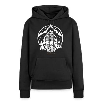 Norefjell Norwegen Ski Resort Design - Frauen Premium Bio Hoodie - Schwarz - Vorne - Julia (174cm)