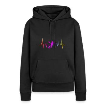 Handball Handball Player Women Handball - Women’s Premium Organic Hoodie - black - Front - Julia (174cm)