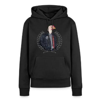 Oldschool Rude Boy - Women’s Premium Organic Hoodie - black - Front - Julia (174cm)
