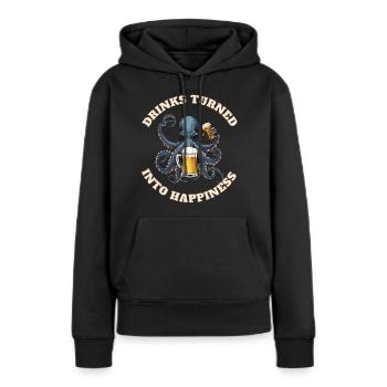 The Counter Octopus - Legend - Women’s Premium Organic Hoodie - black - Front - Julia (174cm)