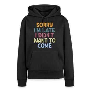 Introvertiert Schüchtern Antisozial - Frauen Premium Bio Hoodie - Schwarz - Vorne - Julia (174cm)