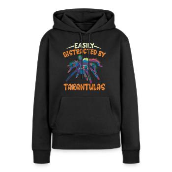 Tarentule Araignées Pet Tarentules Collectionneur - Sweat à capuche Premium bio Femme - noir - Devant - Julia (174cm)