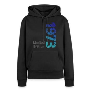 1973 Édition limitée - Sweat à capuche Premium bio Femme - noir - Devant - Julia (174cm)