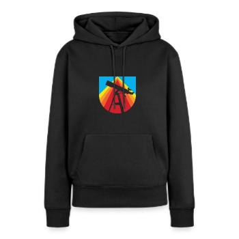 Himmelskörper Astrophysik - Frauen Premium Bio Hoodie - Schwarz - Vorne - Julia (174cm)