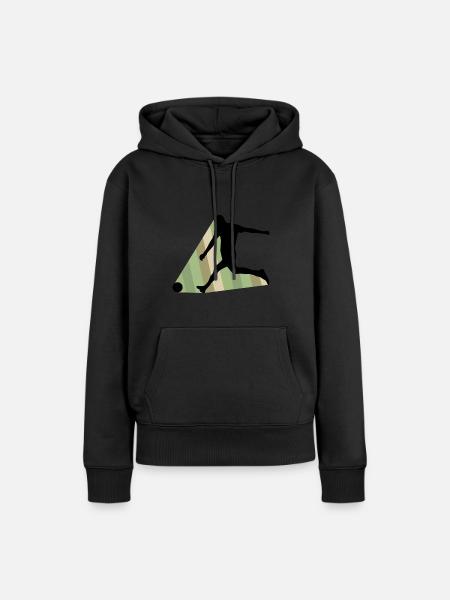 Futsalspieler Futsal Futsalteam - Frauen Premium Bio Hoodie - Schwarz