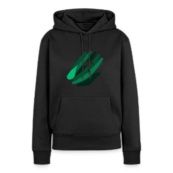 Fallschirmspringen Adrenalin Para - Frauen Premium Bio Hoodie - Schwarz - Vorne - Julia (174cm)