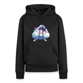 Breakdance Beatbox - Sweat à capuche Premium bio Femme - noir - Devant - Julia (174cm)