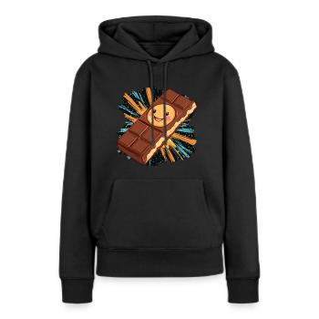 Chocolate Chocolate Cocoa - Women’s Premium Organic Hoodie - black - Front - Julia (174cm)