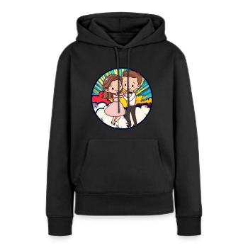 Tanzen Balltanz Walzer - Frauen Premium Bio Hoodie - Schwarz - Vorne - Julia (174cm)