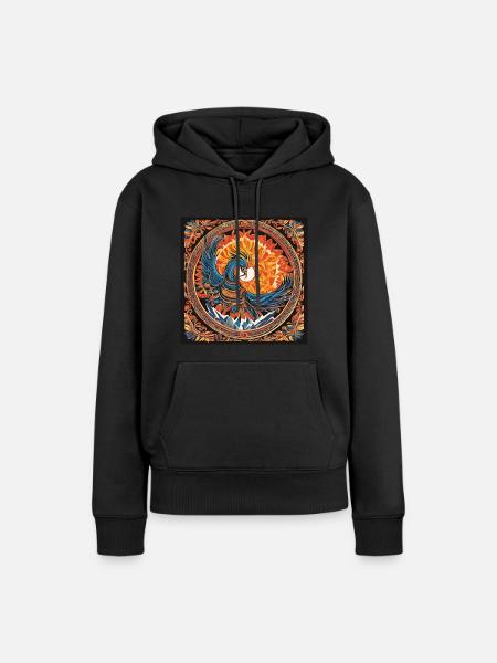 Phönix - Frauen Premium Bio Hoodie - Schwarz