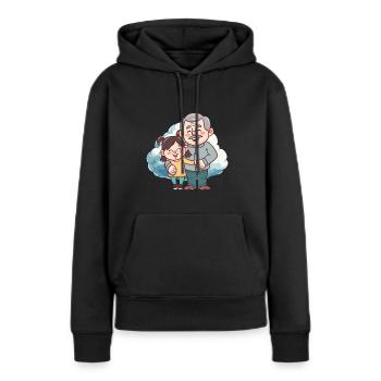 Grandpa Grandpa - Women’s Premium Organic Hoodie - black - Front - Julia (174cm)