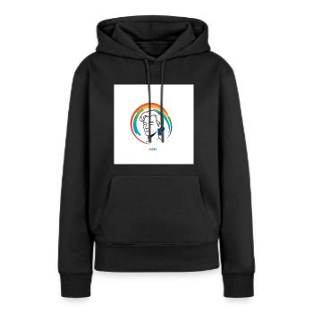 CSD - Frauen Premium Bio Hoodie - Schwarz - Vorne - Julia (174cm)