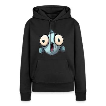 Fish Funny Gift Funshirt Gift Idea lusti - Women’s Premium Organic Hoodie - black - Front - Julia (174cm)
