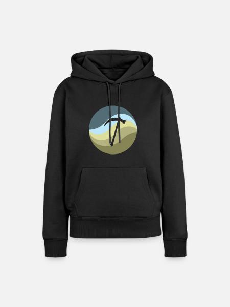 Bergbau Kohle - Frauen Premium Bio Hoodie - Schwarz