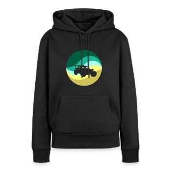 Auto Flitzer Sportwagen - Frauen Premium Bio Hoodie - Schwarz - Vorne - Julia (174cm)