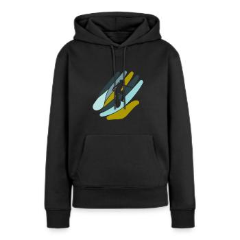 Unicycling Artists Unicycle - Women’s Premium Organic Hoodie - black - Front - Julia (174cm)