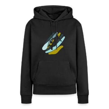 Bowler Bowlen Bowlingkegel - Frauen Premium Bio Hoodie - Schwarz - Vorne - Julia (174cm)