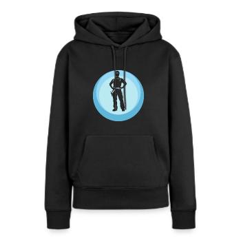 Tournevis outil - Sweat à capuche Premium bio Femme - noir - Devant - Julia (174cm)
