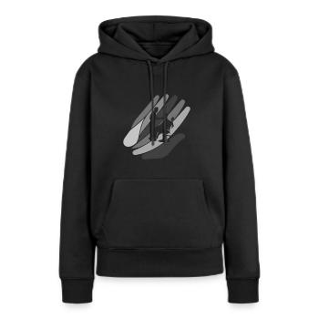 Friseur Frisör Frisieren - Frauen Premium Bio Hoodie - Schwarz - Vorne - Julia (174cm)