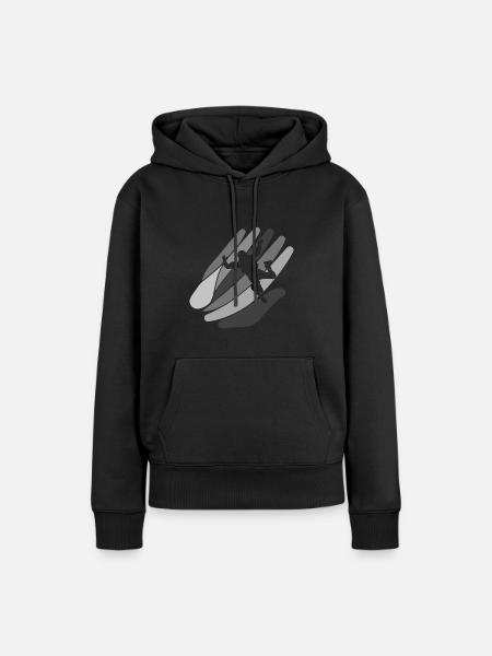 Skydiving Luft Base Jumping - Frauen Premium Bio Hoodie - Schwarz