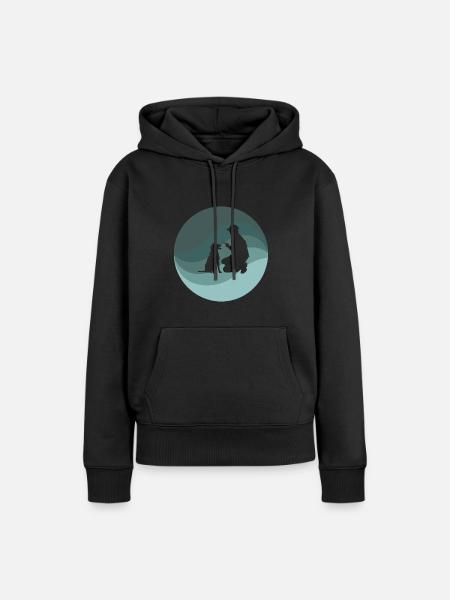 Hundetraining Hundetrainer - Frauen Premium Bio Hoodie - Schwarz