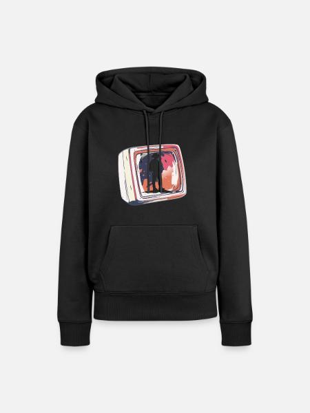 Pfadfinder Organisation Abenteuer - Frauen Premium Bio Hoodie - Schwarz