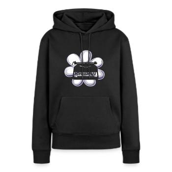 Autor Verlag Bestseller - Frauen Premium Bio Hoodie - Schwarz - Vorne - Julia (174cm)