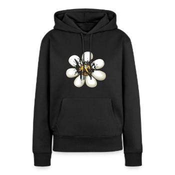 Graffiti Peintures urbaines - Sweat à capuche Premium bio Femme - noir - Devant - Julia (174cm)