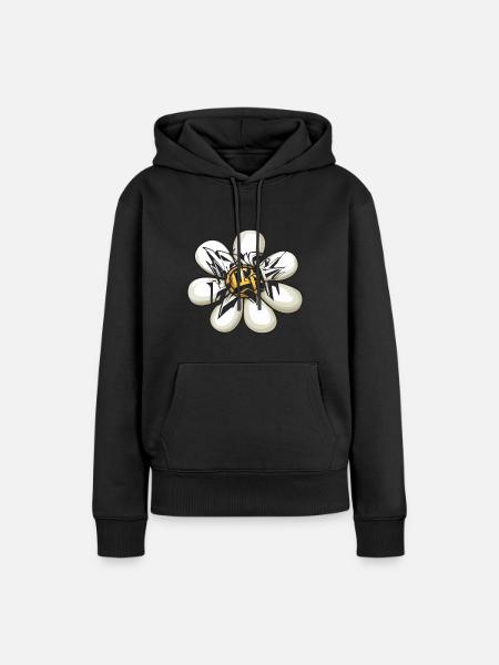 Graffiti Kunst Street Art - Frauen Premium Bio Hoodie - Schwarz
