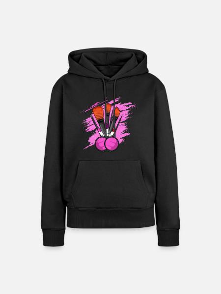 Makeup-Tools. Kosmetikerin. Gift - Frauen Premium Bio Hoodie - Schwarz