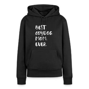 Coydog Mom - Women’s Premium Organic Hoodie - black - Front - Julia (174cm)