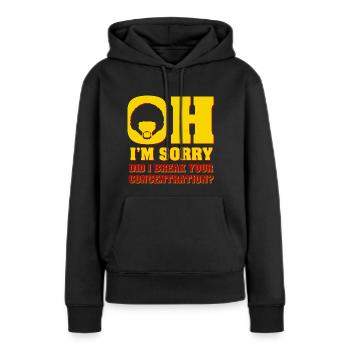 Jules Winnfield Zitat - Frauen Premium Bio Hoodie - Schwarz - Vorne - Julia (174cm)