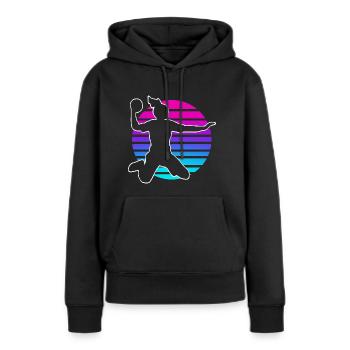 Handball Handball Player Women Handball - Women’s Premium Organic Hoodie - black - Front - Julia (174cm)
