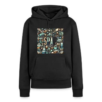 Spa Staff 7 - Frauen Premium Bio Hoodie - Schwarz - Vorne - Julia (174cm)