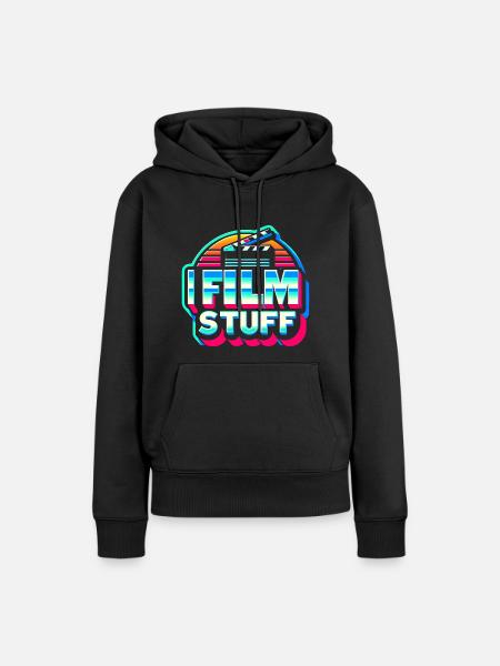 I Film Stuff 17 - Frauen Premium Bio Hoodie - Schwarz