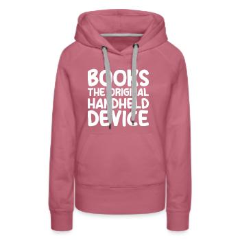 Livres L’appareil portatif original - Sweat à capuche Premium bio Femme - mauve - Devant - Isabella (175cm)