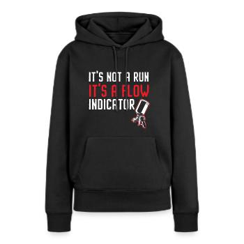 Prédiction pour aujourd’hui 100% de chance de broyage et - Sweat à capuche Premium bio Femme - noir - Devant - Julia (174cm)
