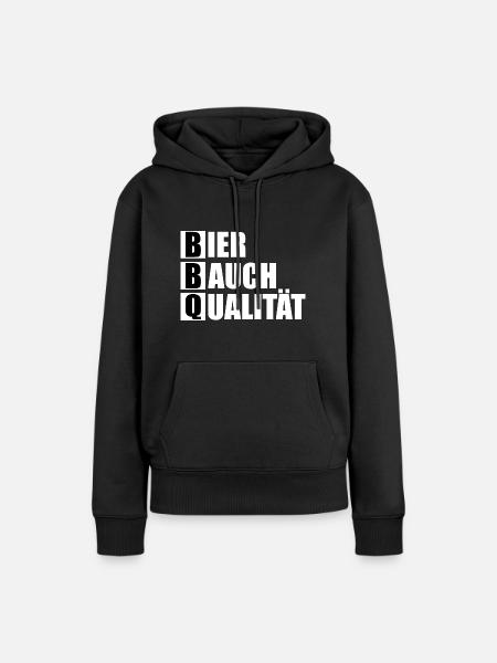 BBQ - Frauen Premium Bio Hoodie - Schwarz