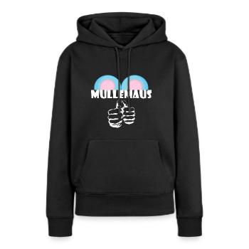 Kosename Mullemaus Geschenkidee - Frauen Premium Bio Hoodie - Schwarz - Vorne - Julia (174cm)