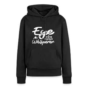 Ophtalmologiste Optométrie Opticien Opticien Opticien Opticien Opticien - Sweat à capuche Premium bio Femme - noir - Devant - Julia (174cm)