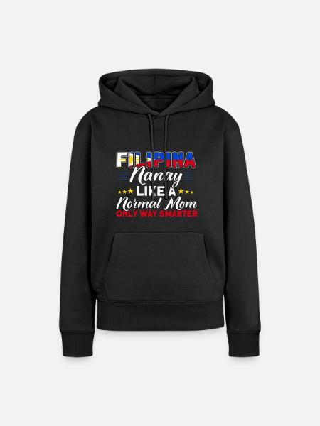 Philippinen Philippinisch Philippinische Flagge - Frauen Premium Bio Hoodie - Schwarz